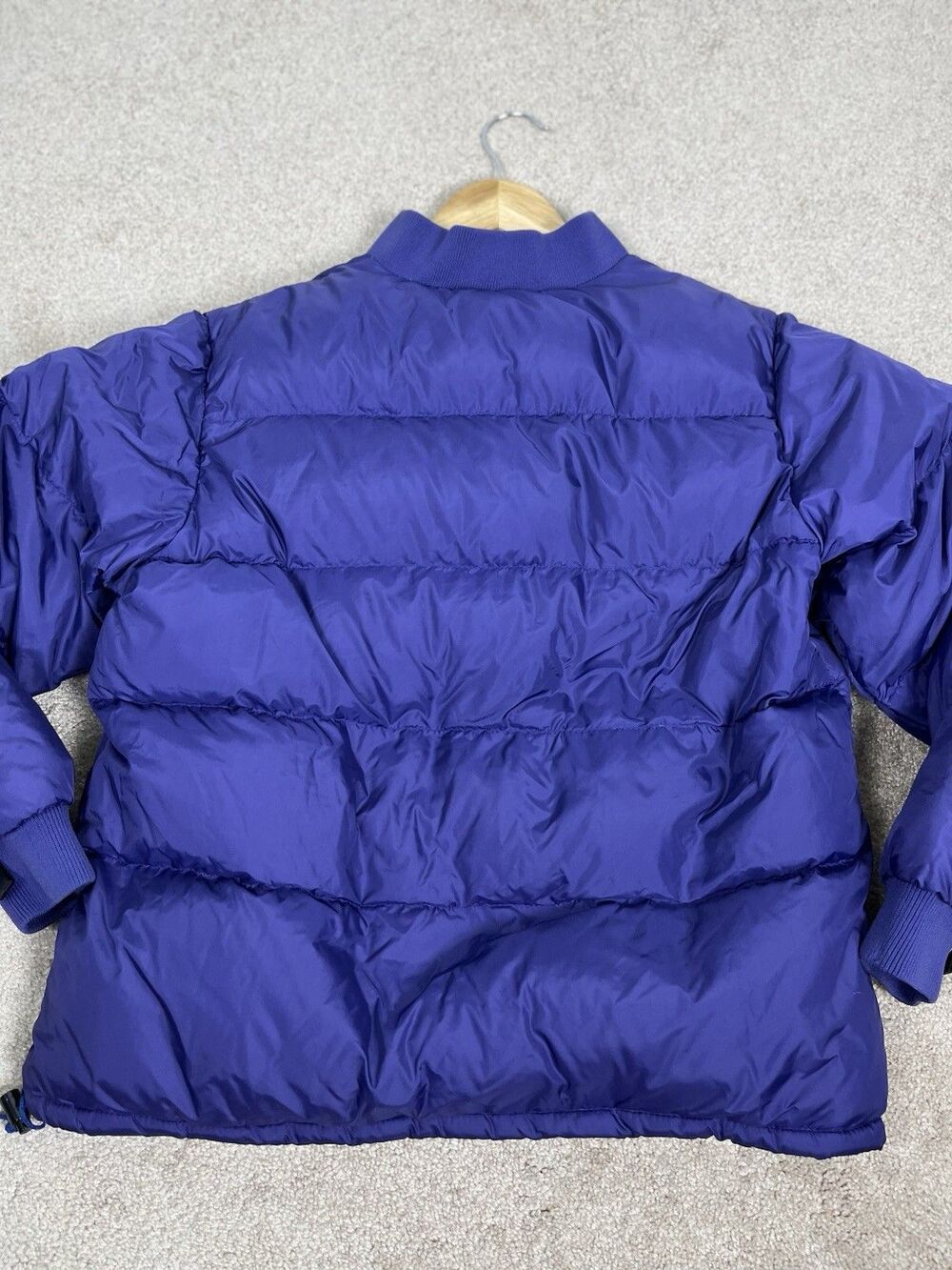 VTG REI Goose Down Puffer Jacket Purple Womens M Bomber Coat Outdoor Warm 90s - Picture 2 of 13
